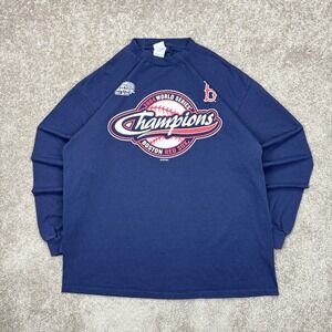 Vintage 2004 Boston Red Sox World Series Champions Long Sleeve T Shirt‎ XL
